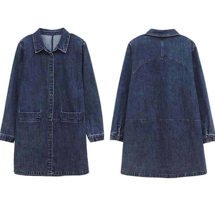 Denim Jacket Women's Spring and Autumn Models Early Spring Fashion Western Style Mid-length Mother Shirt Windbreaker