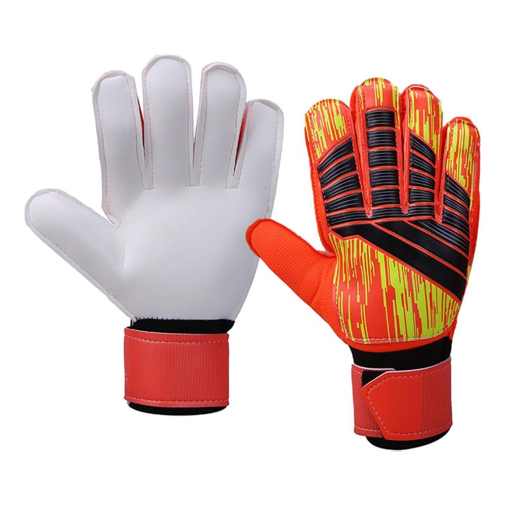 Torwarthandschuhe Verstellbar Vollfinger Verdickt Rutschfest Fingerschutz für Damen Herren Fußball Fußball Sport
