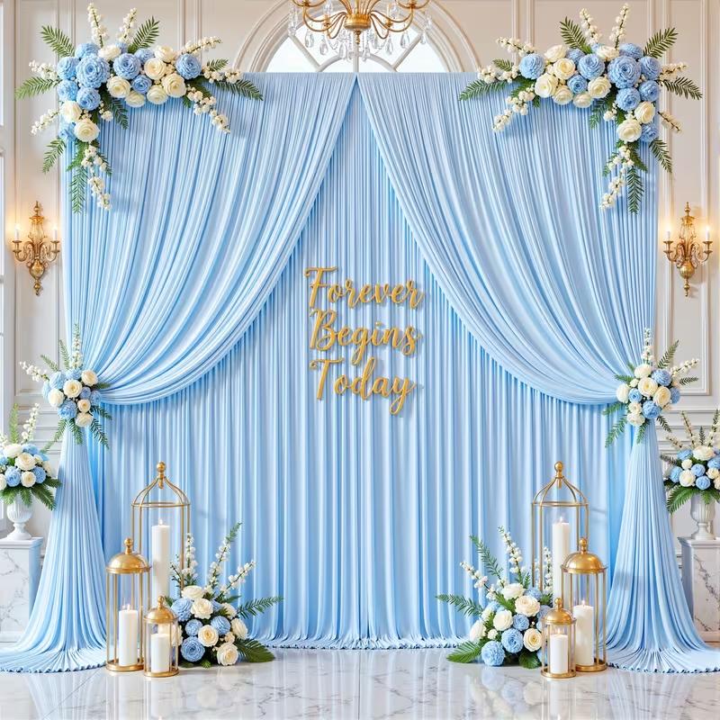 5x8/10ft Kreukvrij Wit Achtergrondgordijn voor Bruiloftsachtergrond Decoratie Verjaardagsfeest Fotografie Achtergrond Babyborrel Decoratie 75x300cm(2.5x10FT)