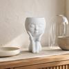 Seated Girl Vase Sculptural Resin Minimalist Home Decor