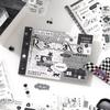 20sheets Kawaii Ins M5 Creative Typeface Die cut Stickers Book for DIY Diary Scrapbook Handmade Aesthetic Stickers