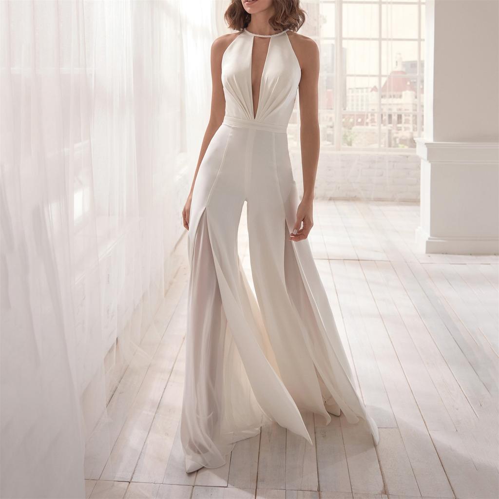 Women New Winter Temperament Retro Conjoined Fashion Jumpsuits Dance Party