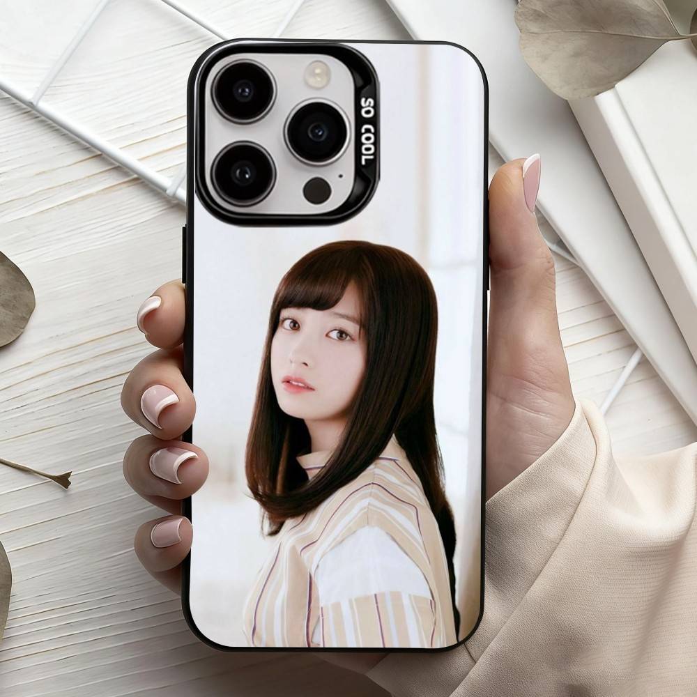 CUTE Actress Kanna Hashimoto Phone Case For iPhone17,16,15,14,13,12,11 Plus,Pro Max Black Candy silver phone case iPhone15pro