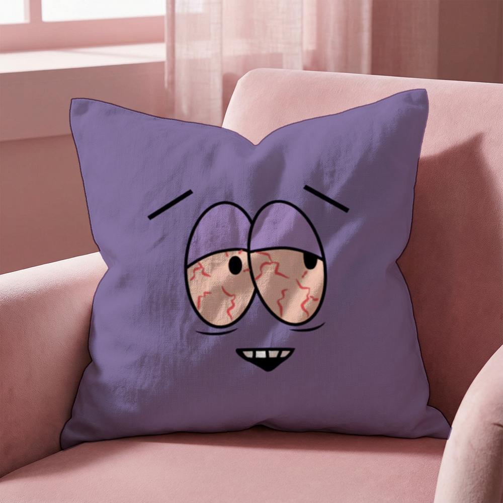 animeS sSouth p-Park Cushion Cover Multi-Scene Pillow Cover for Home & Car - Reversible, Soft & Durable for Daily Use
