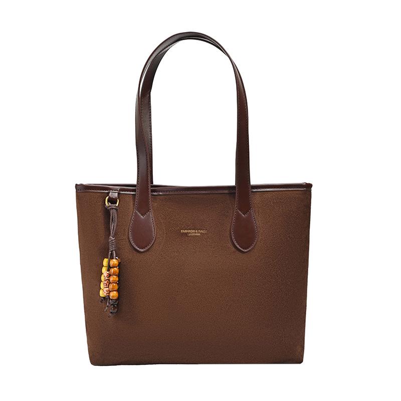 2025 Women's Versatile Retro Tote: Large-Capacity Underarm, Shoulder & Crossbody Bag