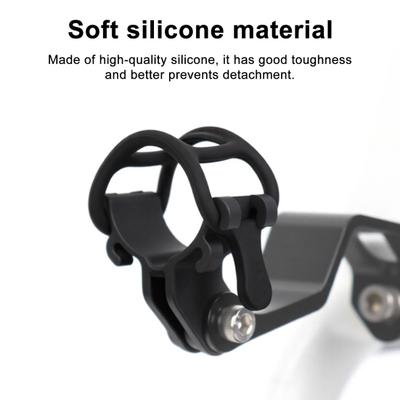 5Pcs Bicycle Headlight Silicone Strap Universal Mountain Road Bicycle Handlebar Light Flashlight Computer Band Mount Holder Bike Accessories