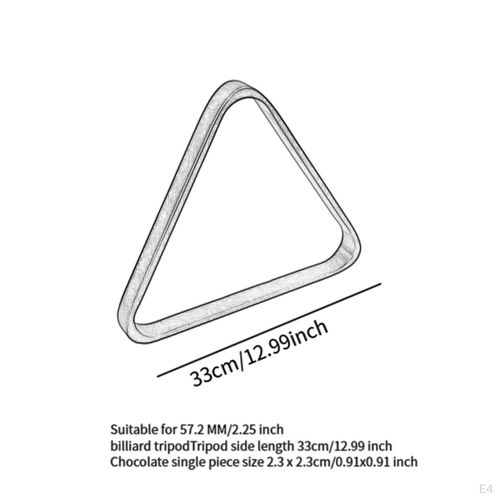 Billiard Table Triangle Rack for Pool Balls Wood Equipment