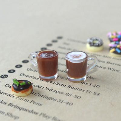 1 Stück Puppenhaus Miniatur Zubehör Dekoration Mini Kaffeetasse Getränkemodell Spielzeug