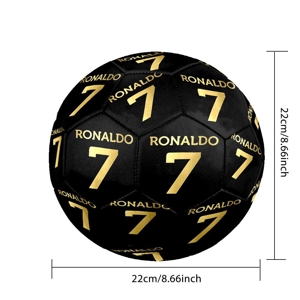 Ronaldo's Iconic Pose Size 5 Soccer Ball Machine Sewn Indoor/Outdoor Training and Matches Sports Enthusiast Gifts