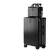 Retro Trolley Suitcase with Universal Wheels & Combination Lock - Durable, Large Capacity for Women, Men, Students