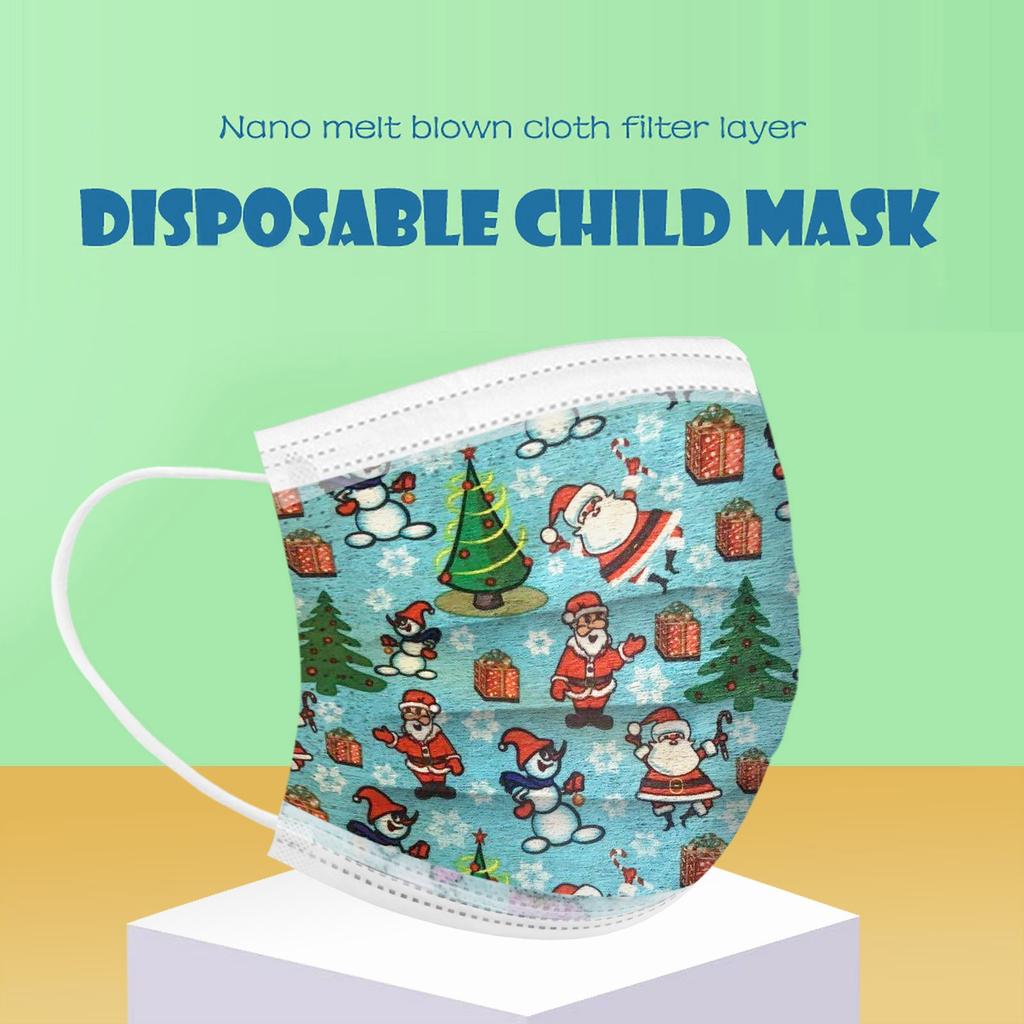Buy [TCE] Children's Christmas Mask Disposable Face Mask Industrial ...
