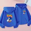 Kids Girls Boy 3-12 Yrs Zipper Style Cardigan Hot Sale Hoodie Sweatshirt Leisure Coat Sports Trend Top Anime Film Print Clothing