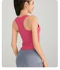 Women's Quick-Dry Backless Yoga Tank with Built-In Sports Bra
