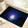Pokemon Pikachu Tail Silhouette Print Non-slip Doormat Soft Floor Mat for Home Decor