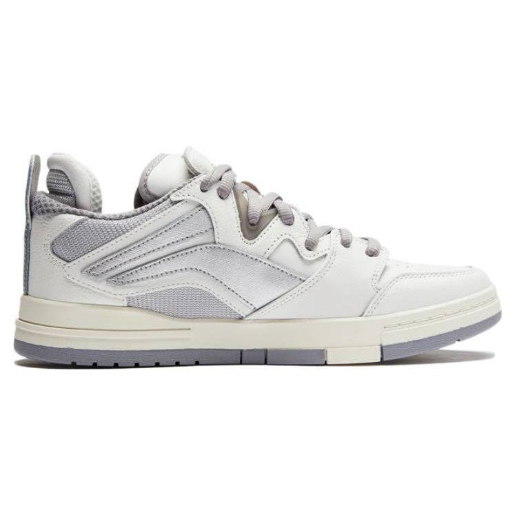 Li Ning We Wo Pro Comfortable Classic Versatile Low-Top Sneakers Women Sneakers White Gray AECT072-1