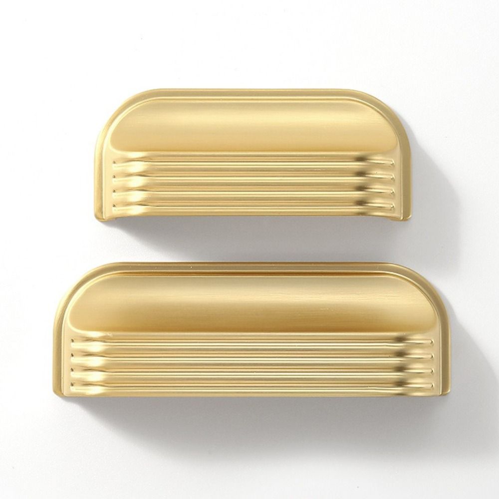 Zinc Alloy Material Drawer Pulls Curved Edges Design Drawer Handles Kitchen Cabinets