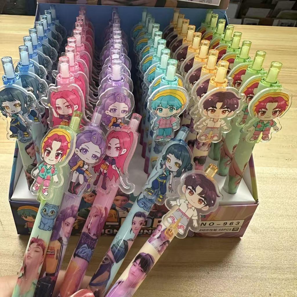 KPop Devil Hunter Student Pen Exam Drawing Set Anime Cartoon Character Stationery, School Supplies Gifts