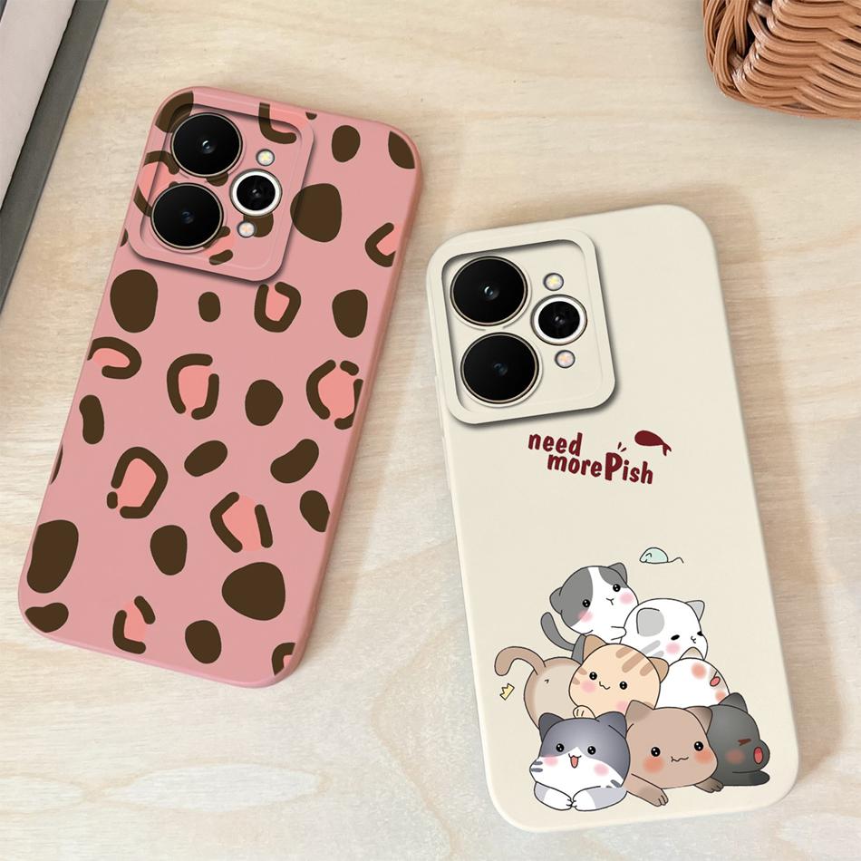 Cartoon Case For Realme 15 Pro Cute Dinosaur Liquid Silicone Lens Protection Back Cover Soft Phone Cases For Realme 15Pro 5G