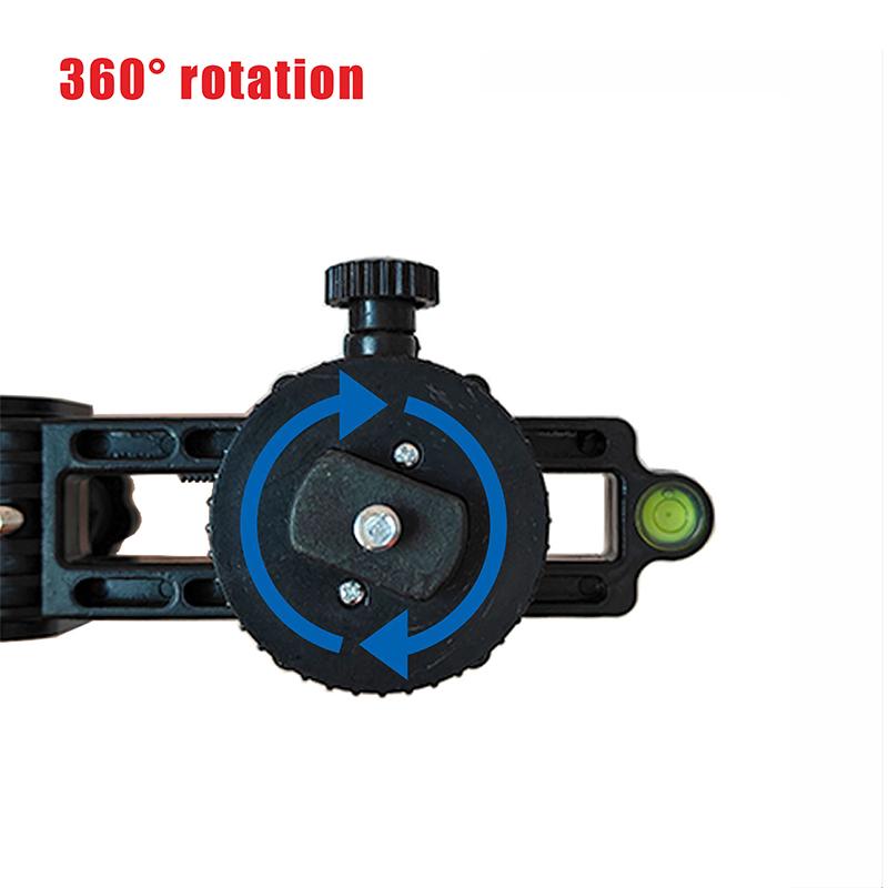 360 Degree Rotating Steel Pipe Level Telescopic Rod Fine Adjustment Pan Tilt Lifting Rod Multifunctional Adjustable Pan Tilt