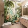 Tropical Oasis Shower Curtain - Multi-Style Bath Decor, Perfect for Those Who Love Nature-Inspired and Practical Designs