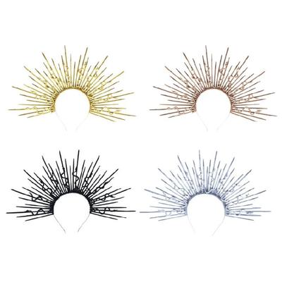 Diadema Punk de Serpiente Artística Única Accesorio para la Cabeza con Pinchos para Adultos Aro para el Cabello con Metálico y Serpiente Cosplay Maid