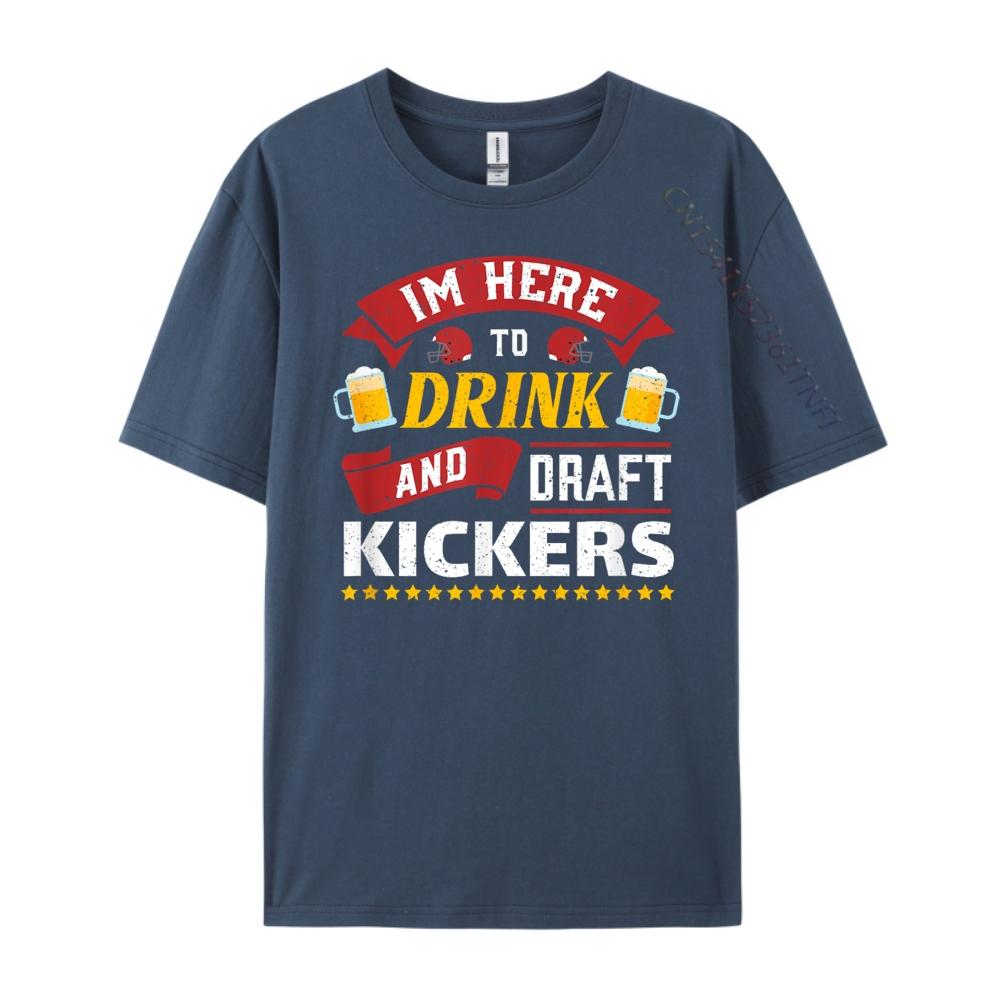 

Fantasy Football Party Drink Draft Kickers Sports Retr Wholesale Tshirts 100 Pcs Mens Gifts Graphic tshirts 3XL