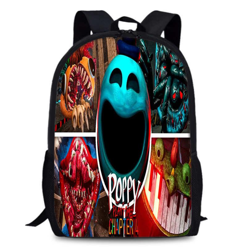 Chapter Poppy Playtime 4 Durable Bookbag 15in Laptop Anime Backpack Oxford
