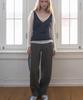 HAINT Semi Wide Straight Cotton Pants 2Col_Khaki