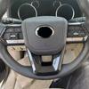 Car Accessories For Toyota Land Cruiser 300 J300 LC300 2022 2023 Carbon Fiber Grain Steering Wheel Decoration Trim 3pcs