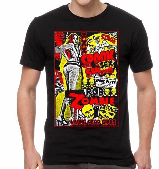 New ROB ZOMBIE SPOOK SEX LICENSED CONCERT BAND T Shirt M
