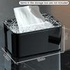 Desktop Tissue Box Household Creative Paper Box Transparent Tissue Box Cover Rectangular Napkin Dispenser Office Tissue Holder