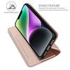 For iPhone 14 Case Magnetic Closure Leather Phone Cover Card Holder Viewing Stand