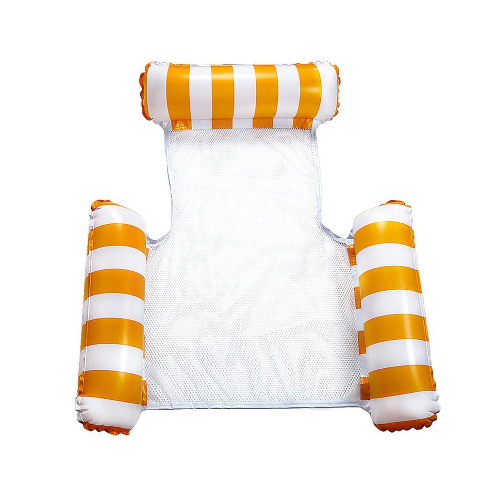 Exclusive Three-Tube Inflatable Water Floating Bed for Adults - Thickened PVC, Foldable Design