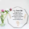 2D Flat To Pastor's Wife Appreciation Gifts Acrylic Desk Decor Plaque, Home Decor Plaque Hanging Wall Art Decorative Garden Decoration for Room Door S