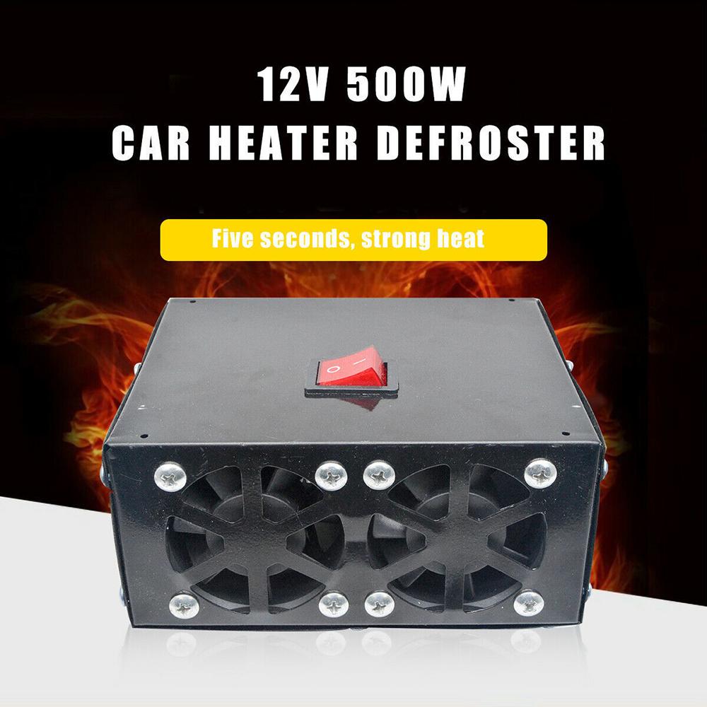 

Universal 12V Heater 500W Fan Warmer Defroster Demister Windscreen For Truck Car