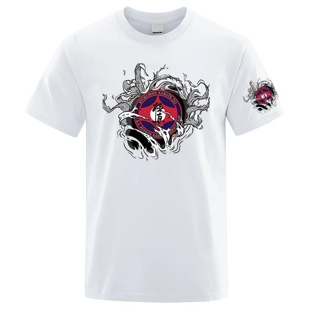 2026 Kyokushin Karate Print Summer Unisexs New Regular Short Sleeved Tshirt Casual Sports Breathable Designer Tops