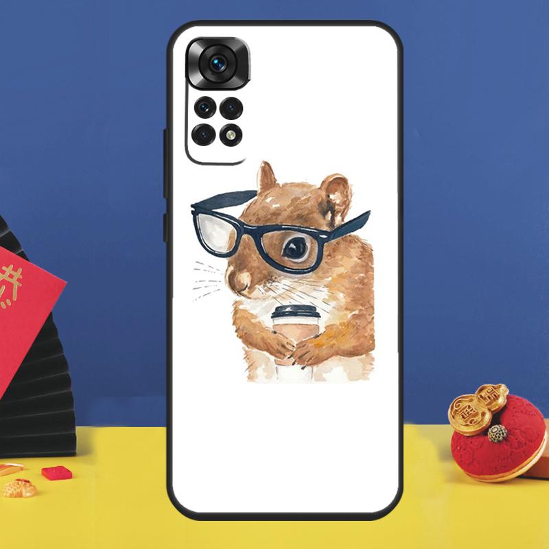 Cute Animal Squirrel Phone Case For Xiaomi Redmi Note 14 Pro 13 11 9 10 12 15 Pro Plus 10C 12C 13C 14C 15C Cover