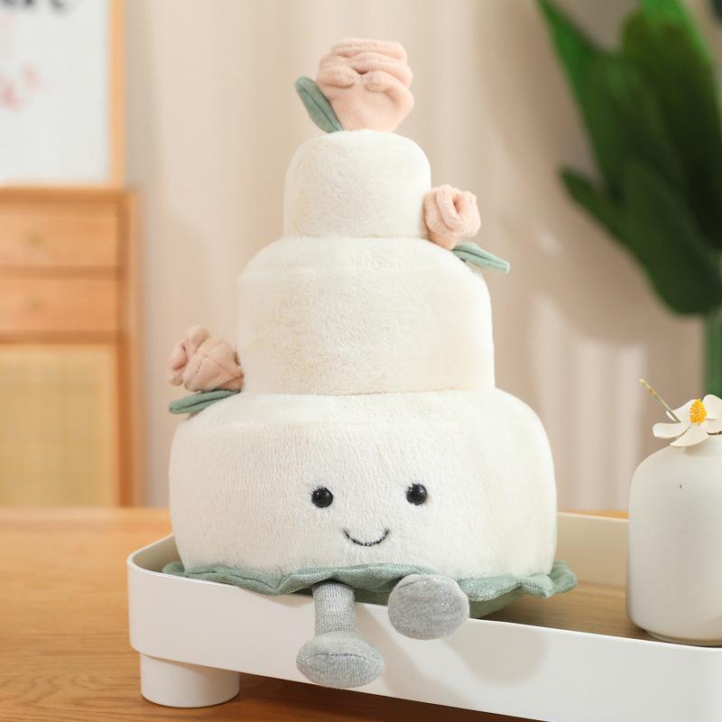 Wedding Cake Plush Doll - Creative Gift for Girls, Birthdays, Engagements, and Banquets