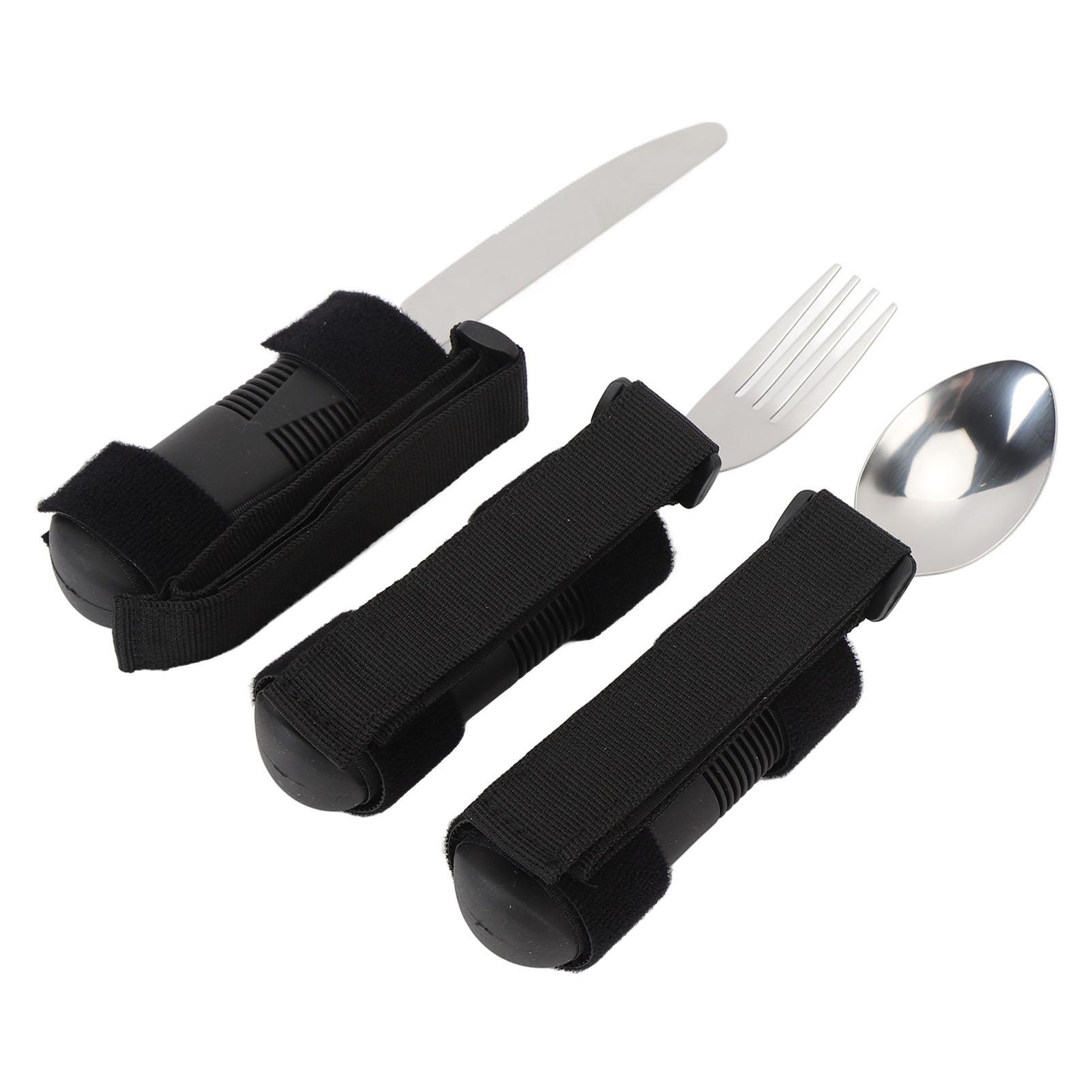 

Адаптивный набор столовых приборов из 3 предметов, адаптивный набор столовых приборов, утяжеленный набор столовых приборов для пожилых людей