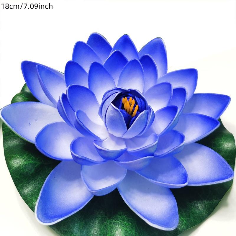 1pcs-7.09inch Vibrant Foam For Lotus - Realistic Floating Water Lilies For Ponds, Fountains & Garden Decor