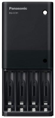 Panasonic USB Charger for AA and AAA Black BQ-CC91AM-K Input/Output Batteries,