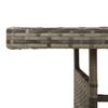 Vidaxl Stół Ogrodowy, Szary, 160X70X72 Cm, Rattan Pe I Drewno Akacjowe