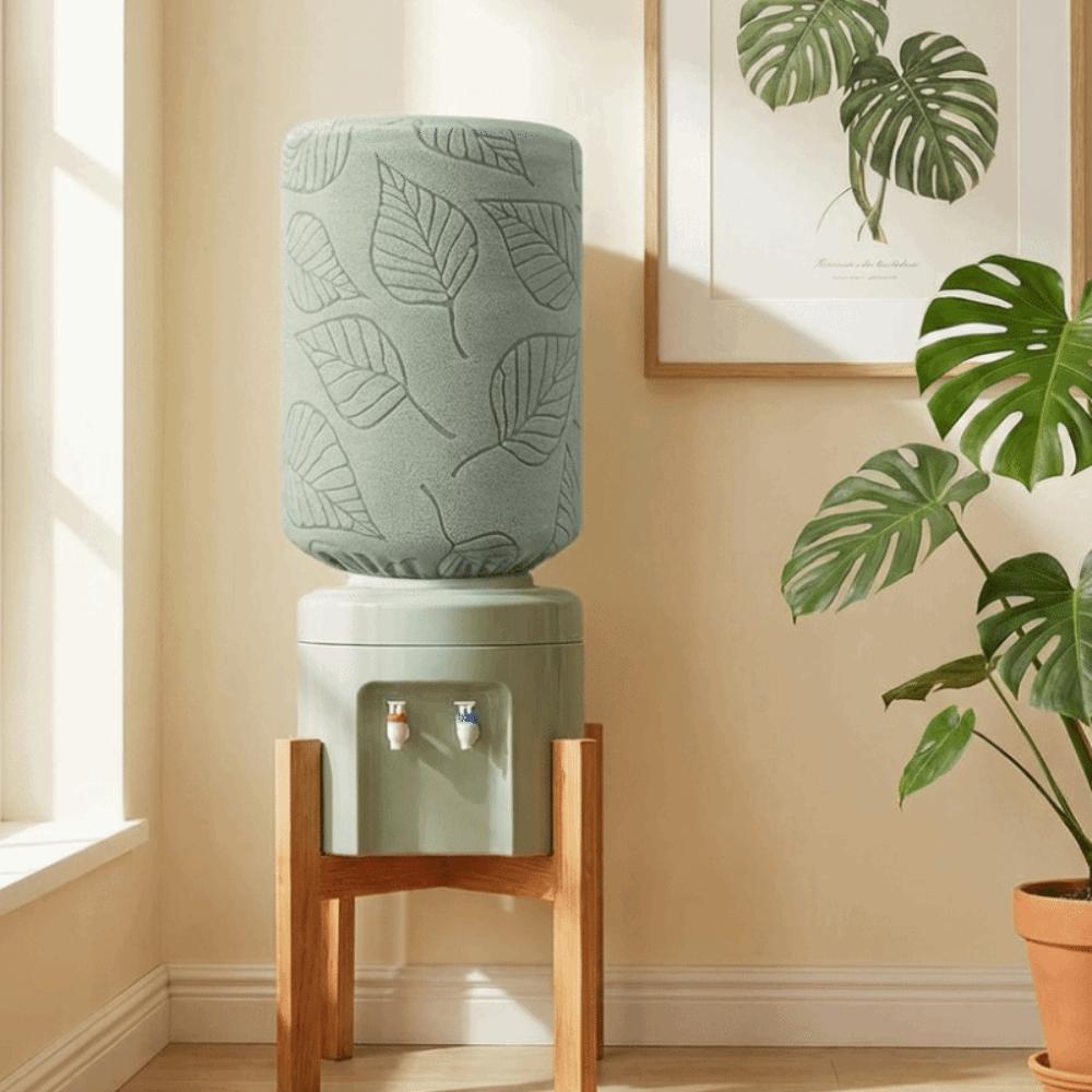 Highly Stretchy Water Dispenser Cover Solid Color Removable Bucket Sleeve Reusable Dustproof Elastic Barrel Cover Living Room