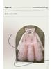 2025 Winter Red Velvet Mesh Princess Dress for Toddlers with Bowknot
