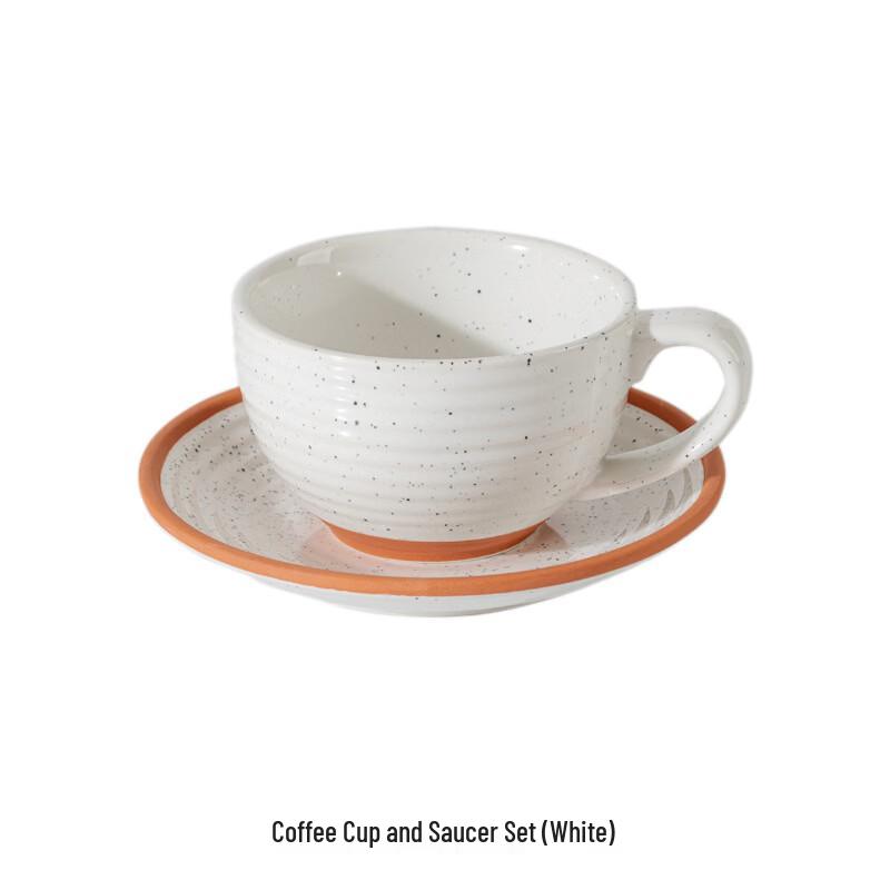 Vintage Ceramic Coffee & Tea Cup with Saucer