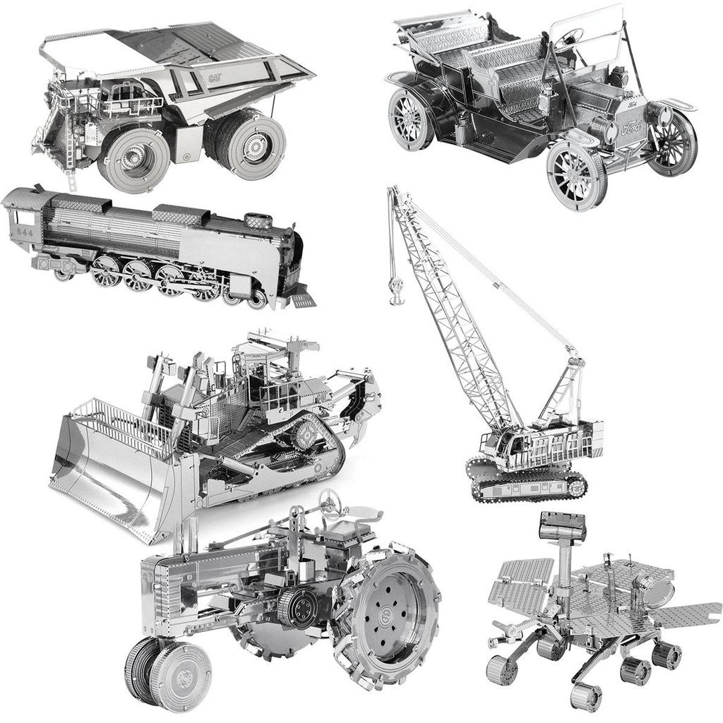 Puzzle Métal 3D pour Adultes: Kit de Modèle d'Ingénierie Automobile DIY