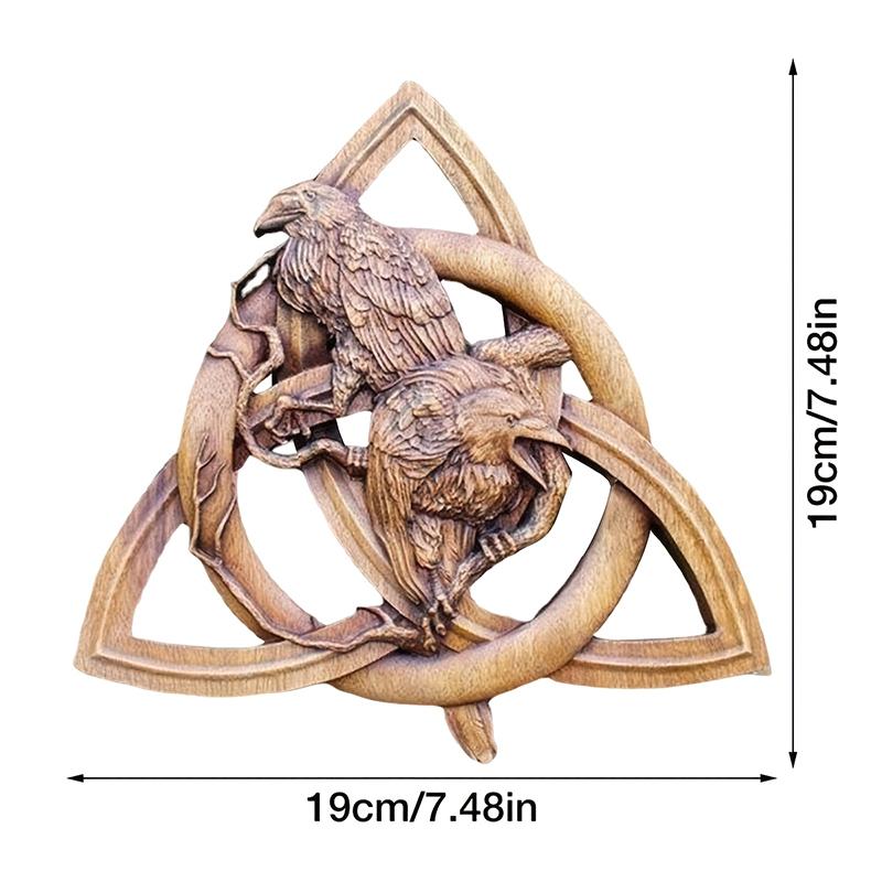 Nordische heidnische Götter, schnitzen heidnische nordische Runen, Kunstharz, Wandbehang, Dekoration für Hof und Garten, Statuen, Heimdekoration, Türanhänger