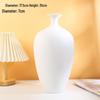 Nordic White Ceramic Vase for Fresh or Dried Flowers - Minimalist Living Room Decor