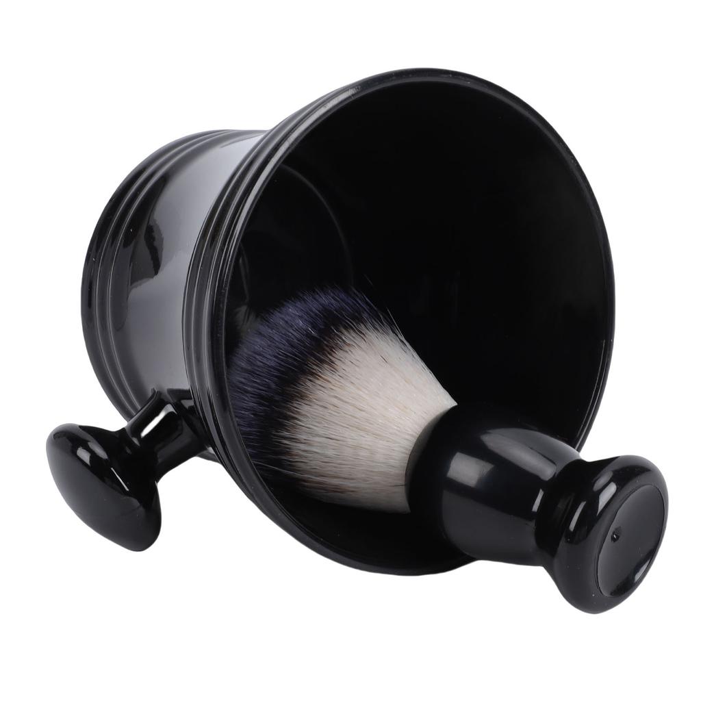 Shaving Brush and Soap Bowl Soft Nylon Brush Beard Shaving Tools Set for Home Salon Use 2 Piece Set