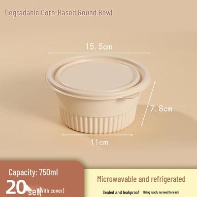 Eco-Friendly Biodegradable Round Food Containers